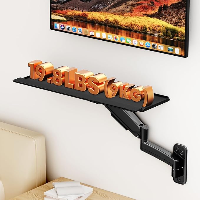 Keyboard Tray Wall Mount, Sit-Stand 26 Inch Keyboard and Mouse Stand, Height - Image 3