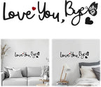 Love You Bye Wood Sign with Butterfly Home Decor Boho Decor Wall Decor Express by BADAO