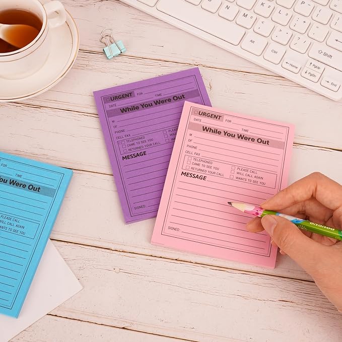 9 Pieces Phone Message Pads for Office, Big Sticky Notes for Wall, Urgent While - Image 5