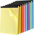 Thboxes 8 Pack Colored Legal Pads, Totally 400 Sheets Legal Pads 8 x 11.5inch by Thboxes