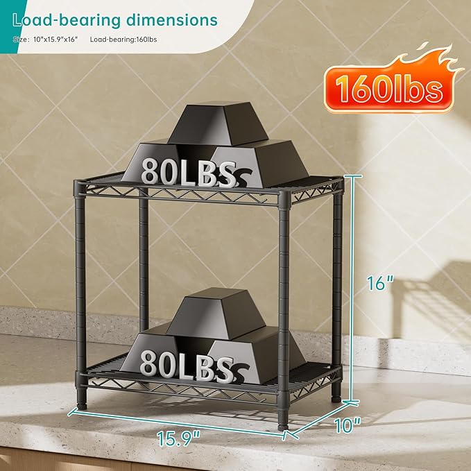 SINGAYE Shelf Closet Wire Shelving：Adjustable Metal Unit - Image 3