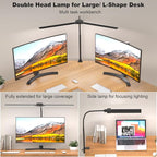 KableRika Desk lamp, Double Head LED Desk Lamp - Image 2