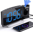 projection alarm clock with fm radio, digital clock, main product view