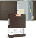 Ospelelf 1 Inch 3 Ring Binder Vintage Hardcover, Leather Clipboard Organizer by OspelelfOfficeSupplies
