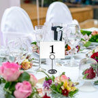 TecUnite 24 Pieces 3.35 Inch Table Number Holder Place Card Photo Holder - Image 5