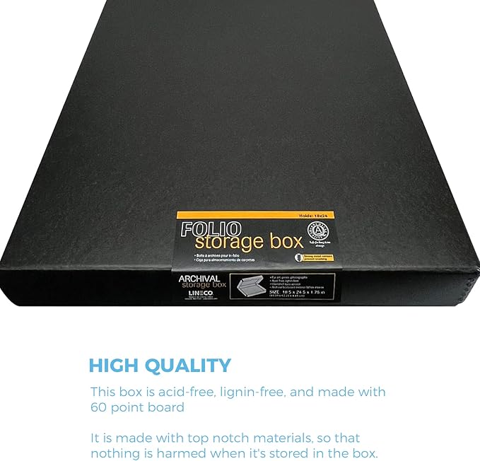 Lineco Folio Storage Box, Clamshell Design - Image 5