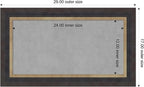 Amanti Art Black Framed Magnetic Board 17x29 Small Vision Board - Image 4