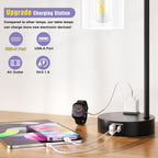 industrial touch lamps for nightstand set of 2 shown in use