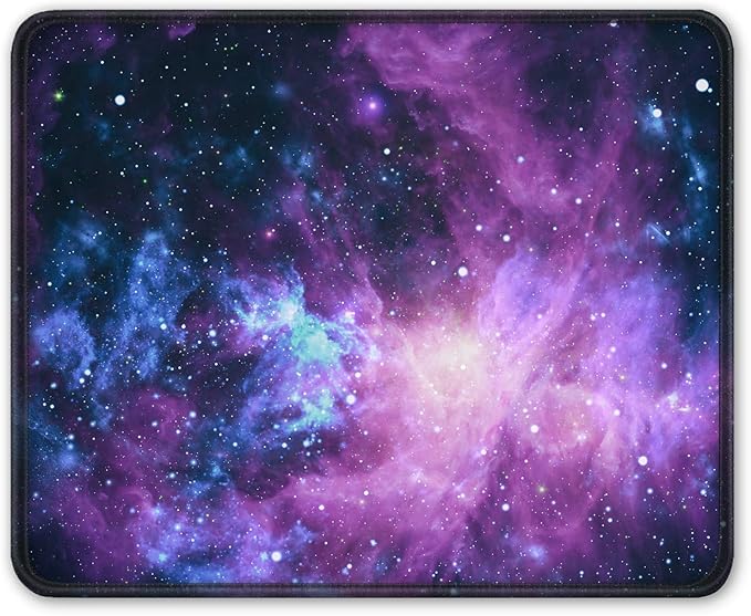 Auhoahsil Mouse Pad, 12 x 10 in Galaxy Theme Computer Mouse Pad by Auhoahsil