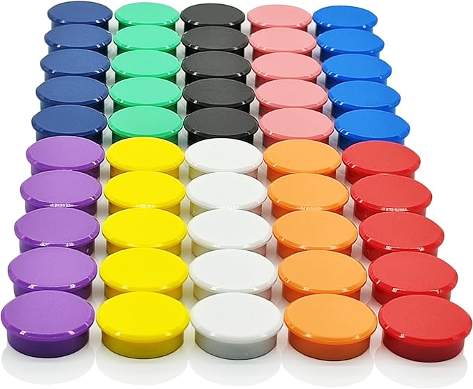 PYJLBX Fridge Magnets, 50 Pack Strong Refrigerator Magnets, Colorful Cute Mini by PYJLBX