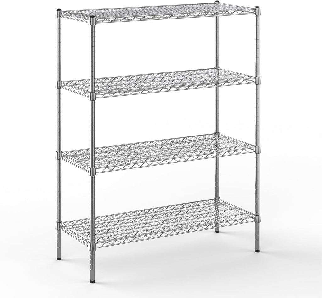 Regal Altair 18" Deep x 42" Wide x 54" Height Wire Shelving Kit | 4-Tier | NSF