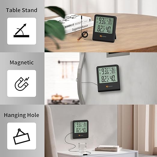 Digital Indoor Outdoor Thermometer Wired, Indoor Outdoor Temperature Monitor - Image 5