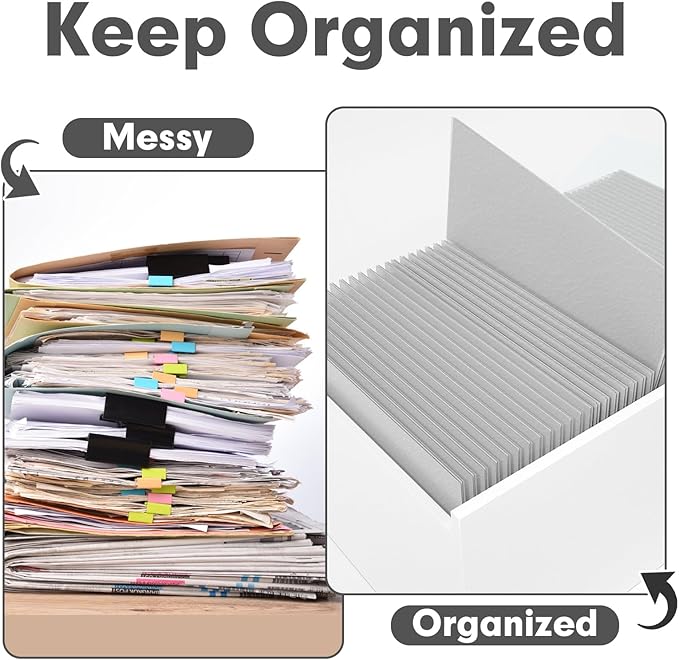 Two Pocket Folders, PANDRI 50 Pack 2 Pocket Folders, Letter Size Paper File - Image 3