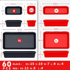FLYVOLE Tool Box Organizer Tray, Toolbox Desk Drawer Organizer, Tool Box Tray - Image 2
