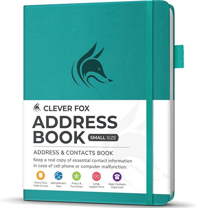 Clever Fox Address Book with alphabetic tabs by CleverFox