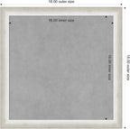 Amanti Art Silver Framed Magnetic Board 18x18 Small Vision Board - Image 3