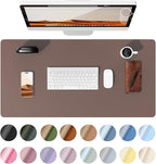 YSAGi Leather Desk Protector, Office Mat, Large Mouse Mat, Non-Slip PU Leather by YSAGi