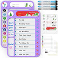 2-Pack Magnetic Chore Chart for Kids, ADHD Task Tracker Easy-Check Routine Dry by LightUpYourCreativity