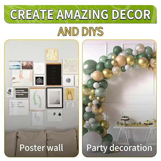 Piteno® 150Pcs Double Sided Adhesive Dots, 1.2" Clear Removable Sticky Adhesive - Image 5