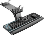 EUREKA ERGONOMIC Keyboard Tray Height Adjustable, Swivel Tilt Computer Keyboard by EUREKAERGONOMIC