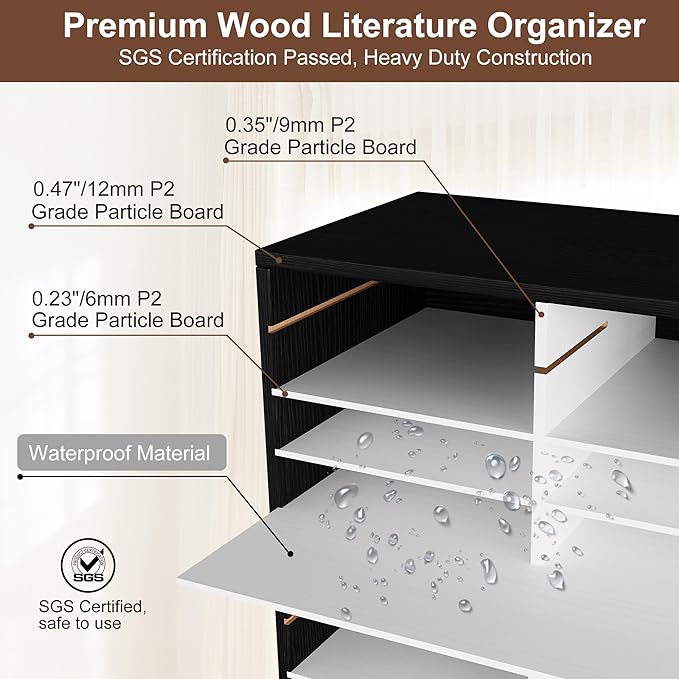 EasyPAG Wooden Literature Organizer - Image 3