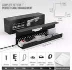 Under Desk Cable Management Tray no Drill – Wire Management - Image 6