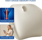 Skechers Lumbar Support Pillow for Office Chair, Memory Foam Lumbar Pillow - Image 9