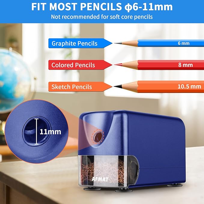 AFMAT Heavy Duty Electric Pencil Sharpener - Image 2
