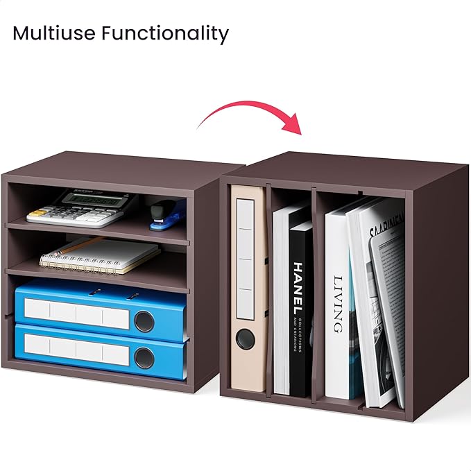 Ballucci 4-Tier Paper Organizer, Desk File Organizer, Stackable Letter Tray - Image 5