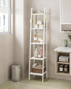 Hzuaneri Ladder Shelf, Bookshelf Bookcase, Freestanding Corner Storage Shelve - Image 7