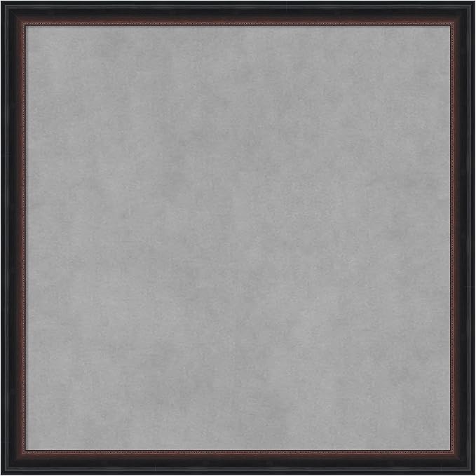 Amanti Art Black Framed Magnetic Board 22x22 Medium Vision Board by AmantiArt