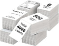 AveneMark 8 Stacks 4000 Labels 4" x 6" Fanfold Direct Thermal Labels, Postage by AveneMark