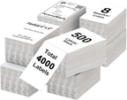 AveneMark 8 Stacks 4000 Labels 4" x 6" Fanfold Direct Thermal Labels, Postage by AveneMark