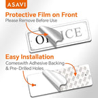 ASAVI “OFFICE” Acrylic Door Sign – Waterproof & Fade-Resistant Office Label - Image 4