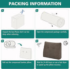 TANYOO Back Support Pillow for Recliner Soft Dual Layer Lumbar Support Pillow - Image 7