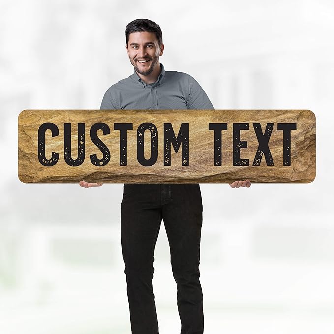 Custom Sign, Custom Street Sign, 11 Font Colors, 13 Font Styles, 4 Hole Options - Image 2