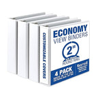 Samsill 2 Inch 3 Ring Binders, Made in USA, Economy Round Ring, 425 Sheet by Samsill