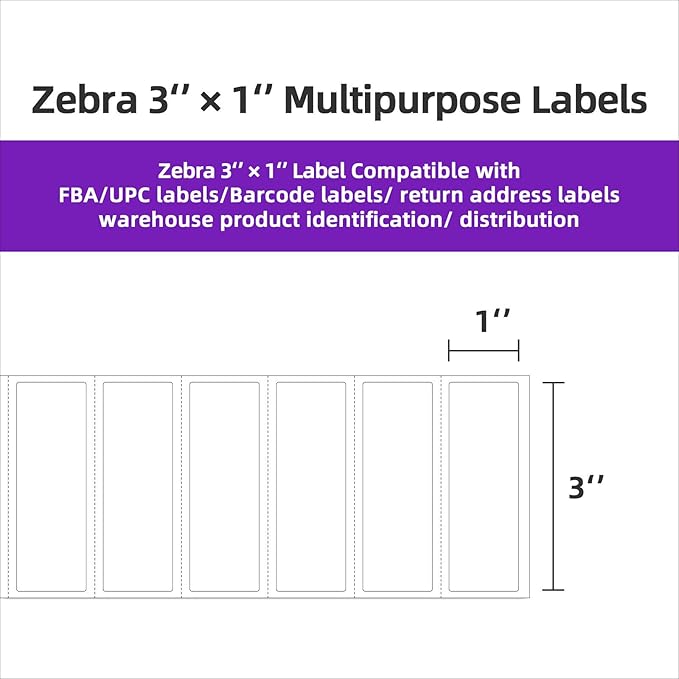 AveneMark 12 Rolls 3" x 1" Direct Thermal Labels - Image 3