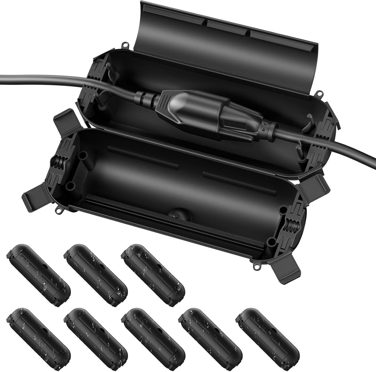 Flemoon Outdoor Extension Cord Safety Cover, IPX4 Waterproof Connection