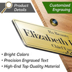 Name Plates for Doors, Custom Office Door Signs, Personalized Wall Plaques - Image 6