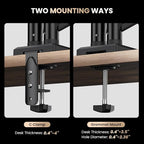 SIAGO Dual Monitor Stand, 15 to 32 Inch Monitor Arm, Adjustable Monitors Mount - Image 7