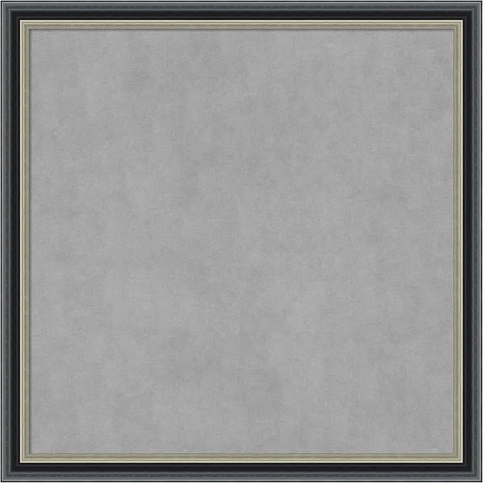 Amanti Art Black Framed Magnetic Board 27x27 Medium Vision Board by AmantiArt