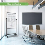 Rolling Whiteboard on Wheels, 32x48 Inches Double-Sided Magnetic Dry Erase Board - Image 7