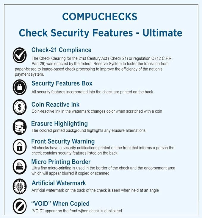Compuchecks Top Blank Check Paper - Image 5