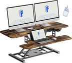 FLEXISPOT 42" Electric Standing Desk Converter Height Adjustable Desk Strong by FlexiSpot