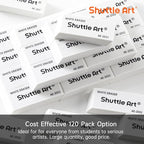 Shuttle Art White Erasers, 120 Pack Erasers Bulk, Smudge Resistant Eraser - Image 3
