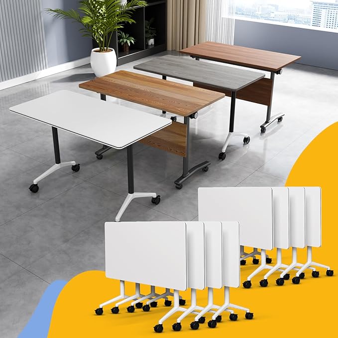 Conference Table Flip Top Mobile Conference Room Tables, Folding Conference by WYMHYZ