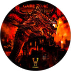 Woxter Stinger Floor Plan Networks - Floor Gaming Mat, Floor Protection Mat - Water Resistant, Washable, 100% Microfiber, Diameter 120 cm, Red Colour