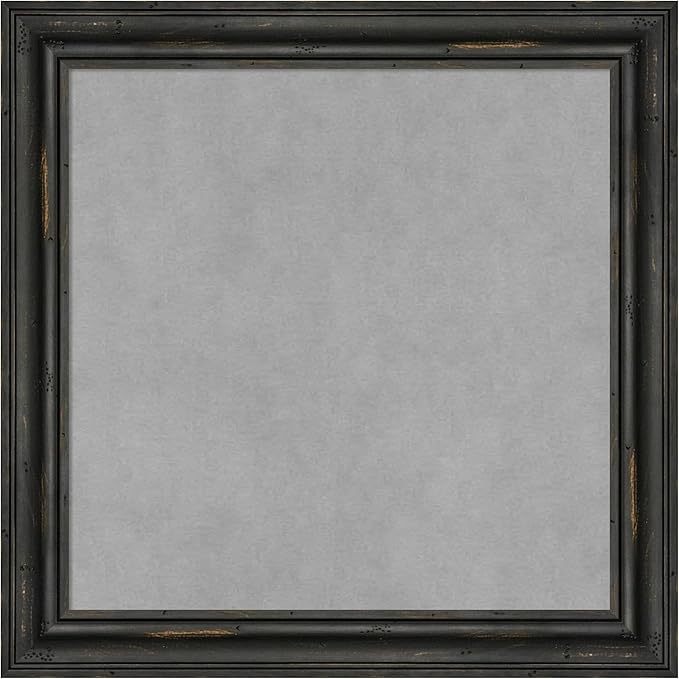 Amanti Art Black Framed Magnetic Board 19x19 Small Vision Board by AmantiArt