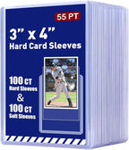 200ct 55pt 3" x 4" Hard Plastic Card Protector by Unknown
